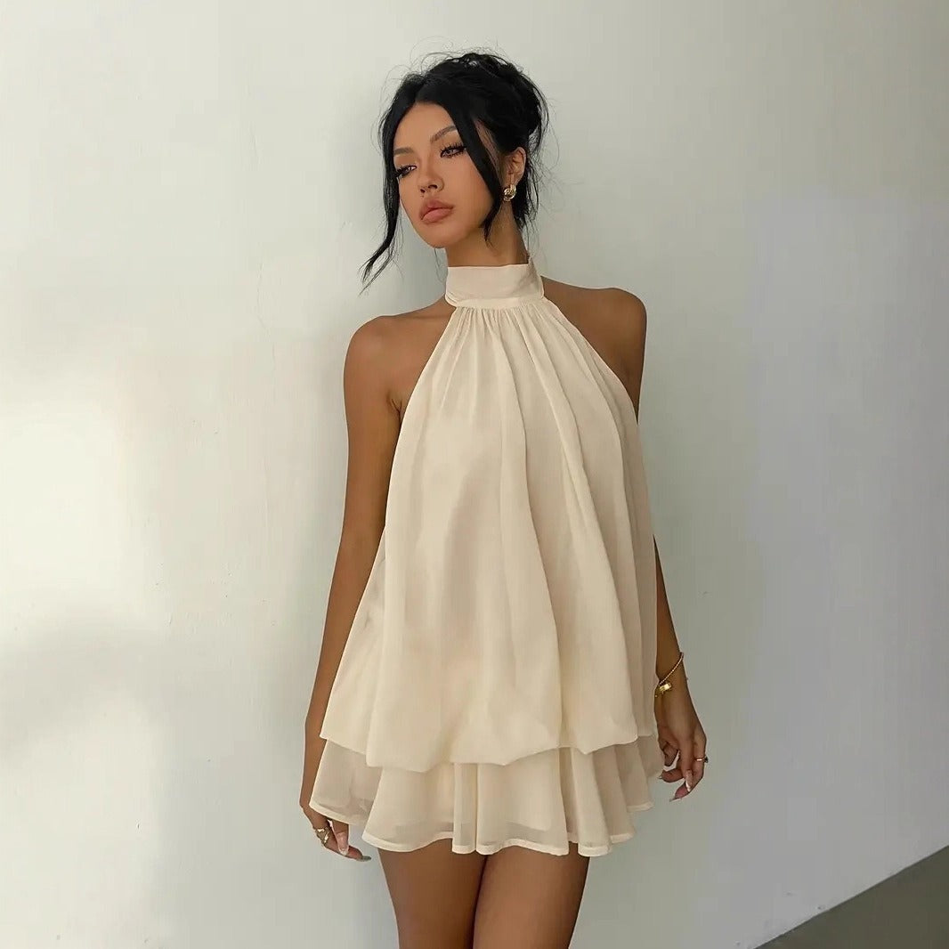 Elegant Summer Halter Dress