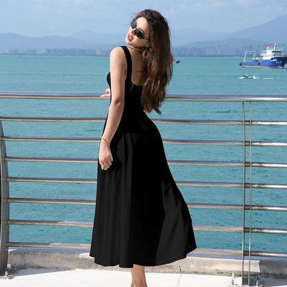 Red Summer Midi Dress