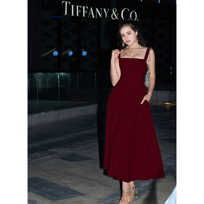 Red Summer Midi Dress